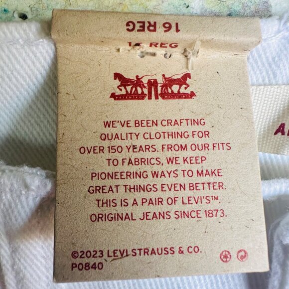 ❤️❤️❤️High Rise Straight Ankle Big Girls Jeans Youth Sz 16 White Stretch Modern - Picture 7 of 7